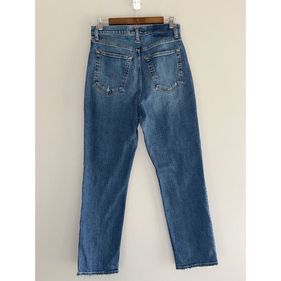 Abercrombie & Fitch Ankle Straight Ultra High Rise Jeans Curve Love 30/10 Long - Picture 6 of 14